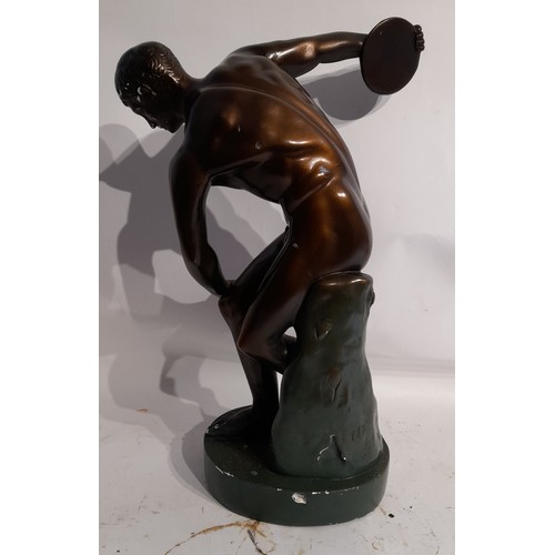 43 - composite figure of Discobolus of Myron,44cm high