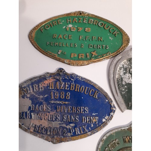 73 - 6 x Continental Agriculture Alloy Plaques