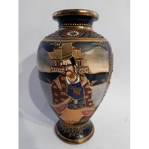 106 - Japanese Satsuma Vase standing 26cm high