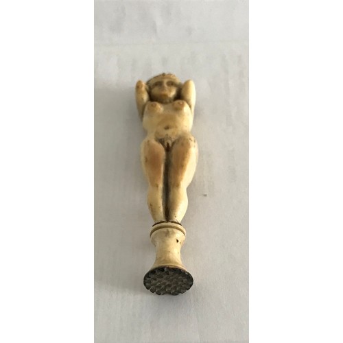 145 - Vintage Erotic Ivory Pipe Tamper
8 cms