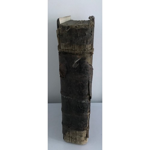 131 - 16th/18thC Wood And Leather Clad Book Possibly A Bible