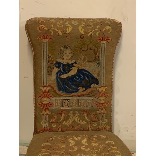 85 - Antique Upholstered Nursing Chair