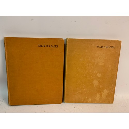 547 - Two Hunting Books To Include Tally-Ho Back! By Rancher Plates By Lionel Edwards Along With Forrard -... 