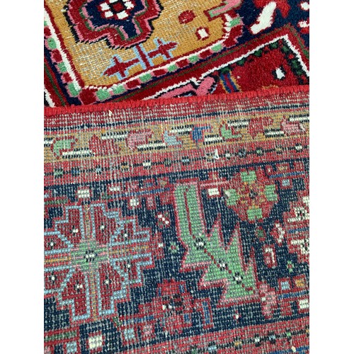 90 - Large Hand Made Rug With Large Decorative Central Lozenge  338 x 240 cms