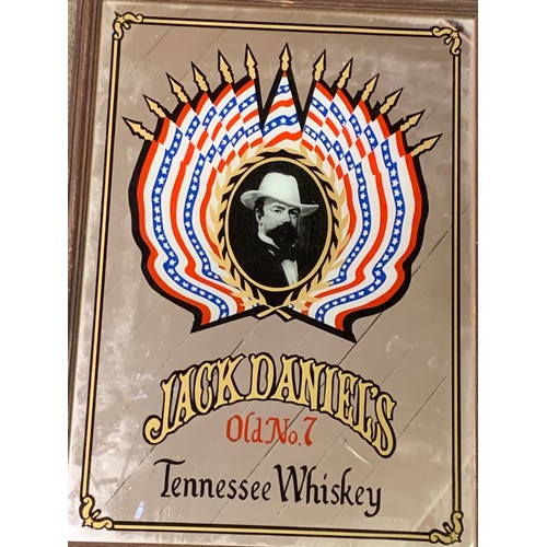 567 - Jack Daniels Old Number 7 Tennessee Whiskey Advertising Mirror. 60 x 44 cms