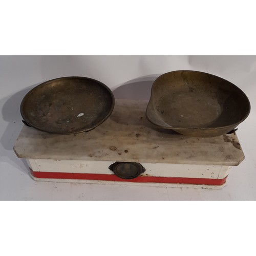 238 - Vintage Continental Balance Scales, 45cm wide