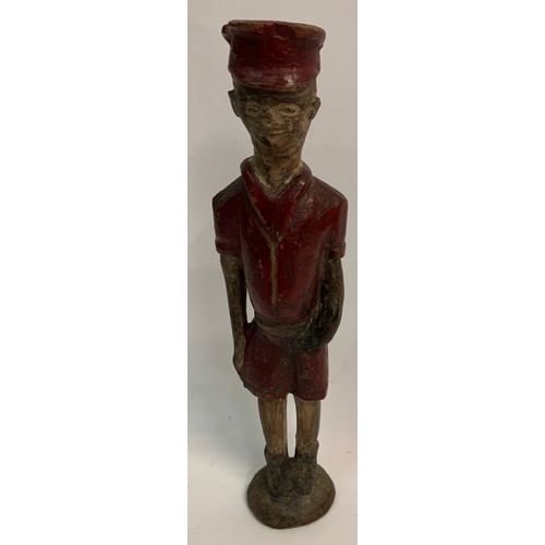 633 - Vintage Colonial Tribal Art Figure Standing 27 cms High