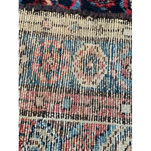 629 - Decorative Hand Knotted Rug With Central Lozenge  180 x 100 cms