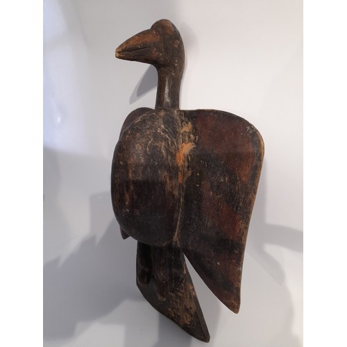 286 - Large Hand Carved Tribal Sonufu Bird