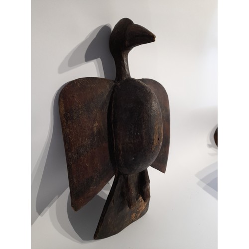 286 - Large Hand Carved Tribal Sonufu Bird