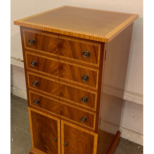 313 - Antique Style Faux Drawer Unit 54 x 53 x 106 cms