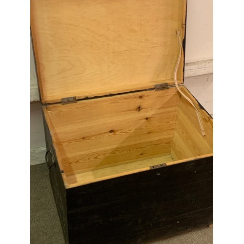 315 - Vintage Pine Box / Trunk 64 x 46 x 50 cms