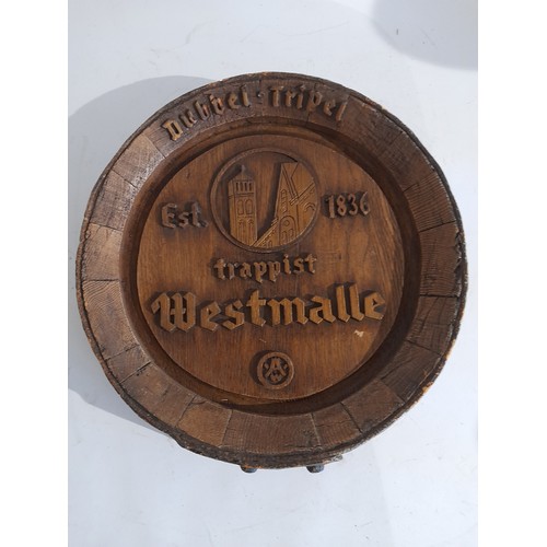 57 - Wooden Style  Advertising barrel end  40cm dia