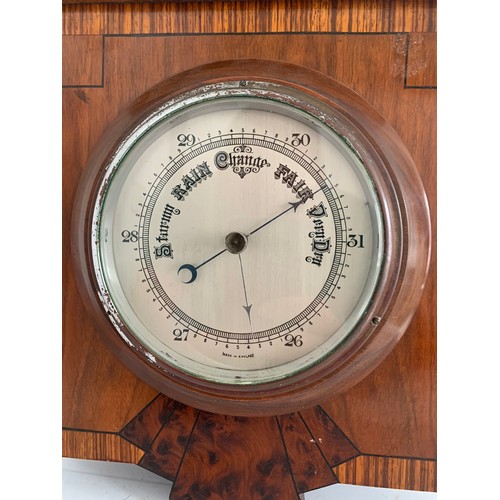 109 - Vintage Art Deco Burr Walnut Inlaid Barometer
29 x 28 cms