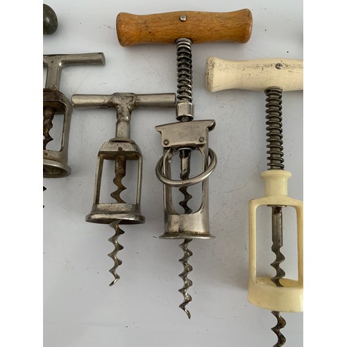 148 - Collection Of 6 Barrel Style Antique Corkscrews