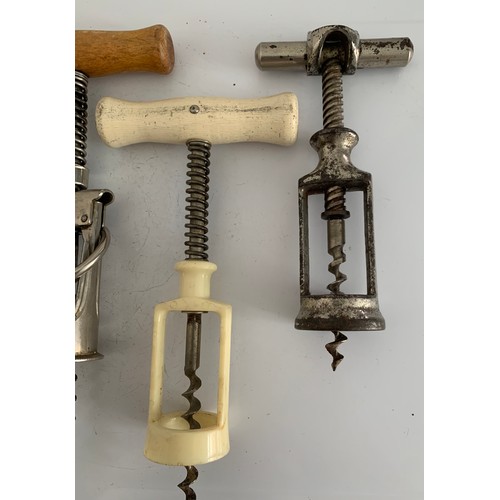 148 - Collection Of 6 Barrel Style Antique Corkscrews