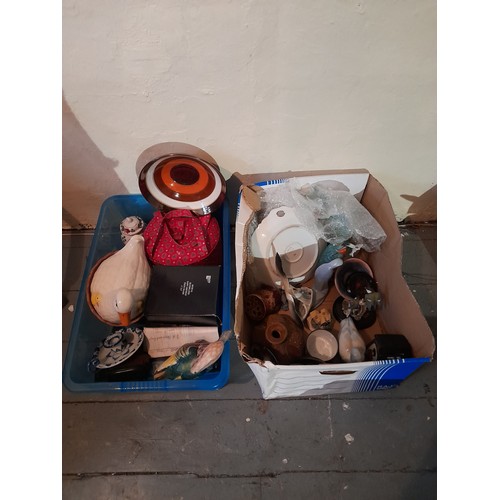 207 - 2 x boxes of assorted collectables To Include Ceramics  Indenture Etc