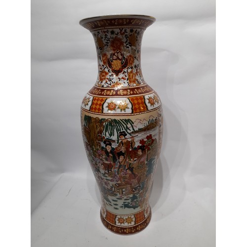 210 - Hand painted chinese vase Famille rouge 62cm