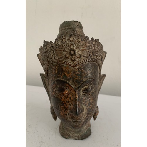 130 - Vintage Bronze Buddha head
13 cms h