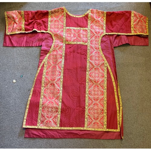 162 - Similar To Previous Lot Religious Vestment With Embroidery.