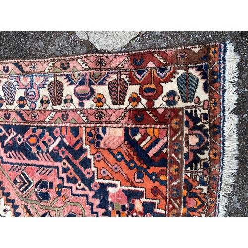 92 - Large Decorative Hand Made Rug 319 x 216 cms