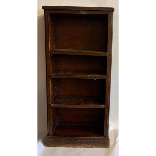 76 - Vintage Open Bookcase Of Small Proportions. 43 x 23 x 93 cms