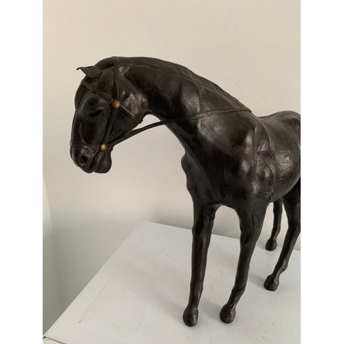 110 - Large Vintage Leather Clad Horse Figure
36 x 28 cms h