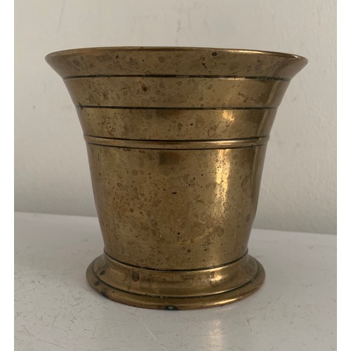 111 - 18/19thC  Bronze Mortar
12 cms diameter x 11 cms h