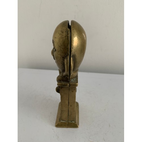 106 - Antique Brass Humpty Dumpty Money Box
15 cms h