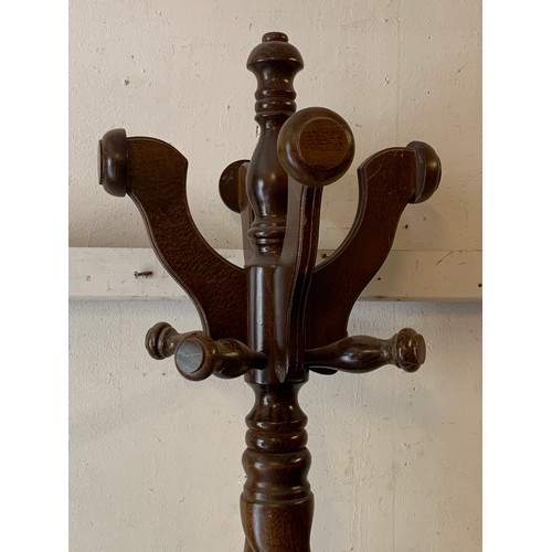 13 - Vintage French Coat And Hat Stand 193 cms High