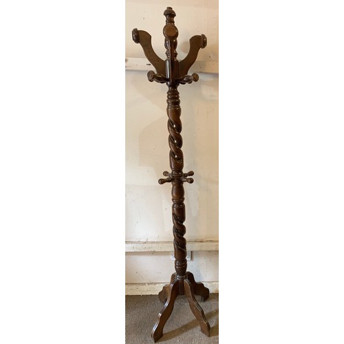 13 - Vintage French Coat And Hat Stand 193 cms High