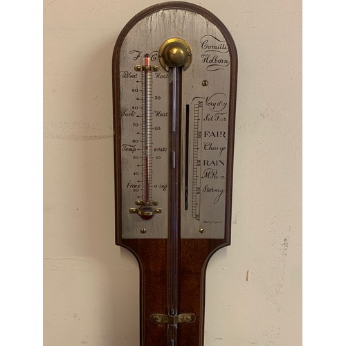 178 - Vintage Comitti Holborn English Stick Barometer.92 cms