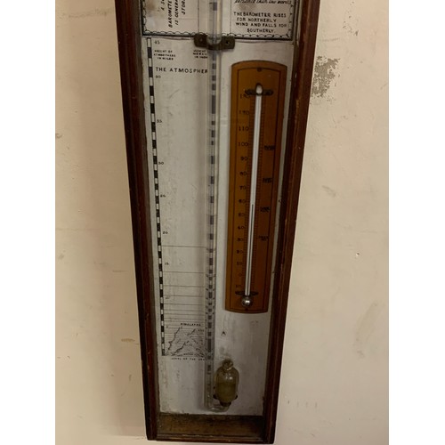 180 - Similar To Previous Lot A Admiral Fitzroy Barometer 94 x 17cms