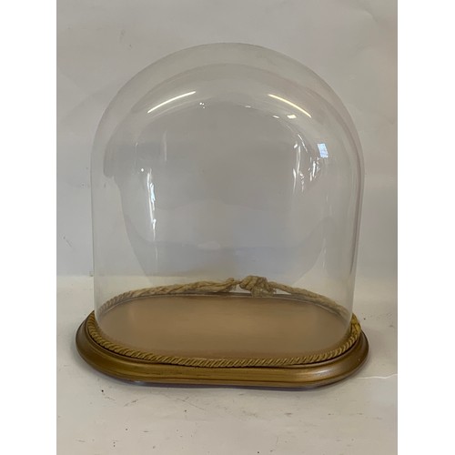 213 - Vintage Glass Dome / Bell Jar. 35 x 21 x 39 cms