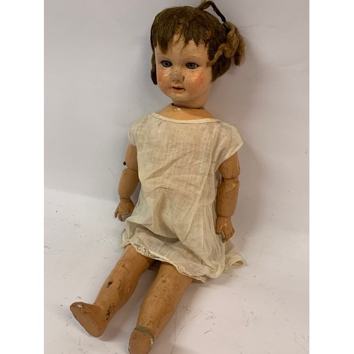 223 - Antique Articulated Doll 53 cms