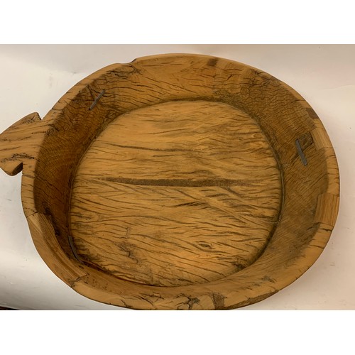 227 - Large Vintage Wood Bowl . 61 x 55 cms