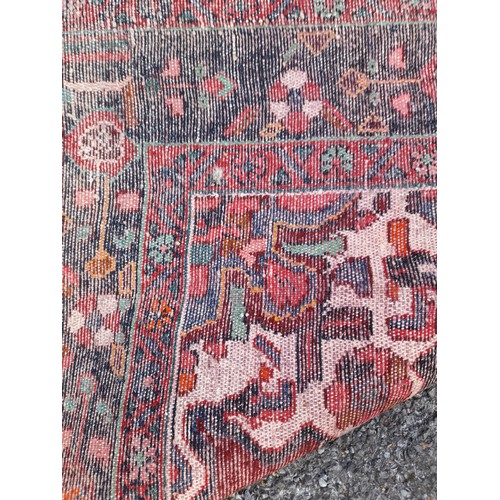 91 - Decorative Hand Made Rug 226 x 136 cms