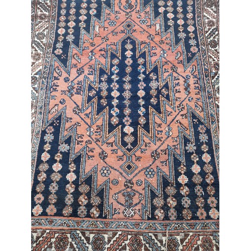 94 - Decorative Hand Tied Rug 197 x 137 cms