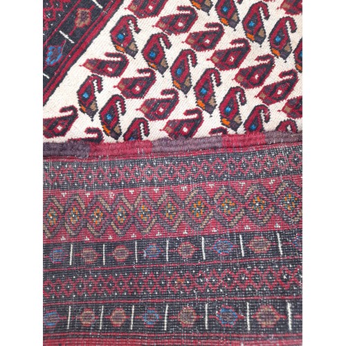 99 - Hand Made Rug / Runner 196 x 98 cms