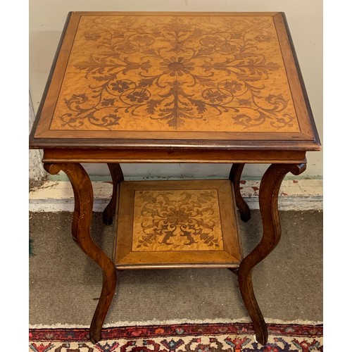 26 - Vintage Occasional Inlaid European Table. 56 x 56 x 73 cms