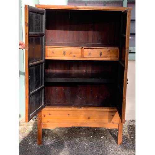 29 - Vintage Chinese Cabinet With Internal Drawers. 111 x 60 x 175 cms