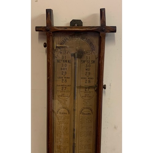 182 - A Admiral Fitzroy Barometer 92 cms