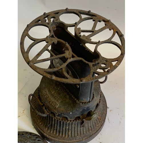 268 - Archibald Kenrick And Sons Cast Iron Stove 'Large Premier ' Complete . 43 cms High