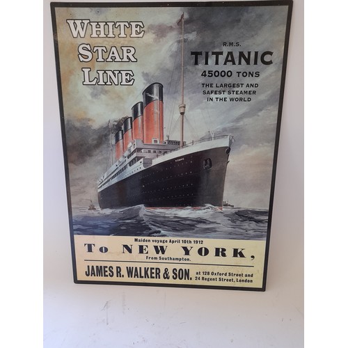 163 - Titanic Remembered sealed collection of Faxcimile Documents Collectors edition with a metal Titanic ... 