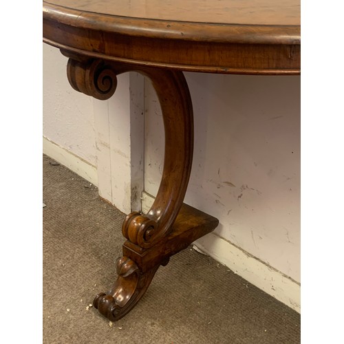 68 - Pair Of Antique Walnut Veneer Console Tables. 93 x 36 x 71 cms  (2)