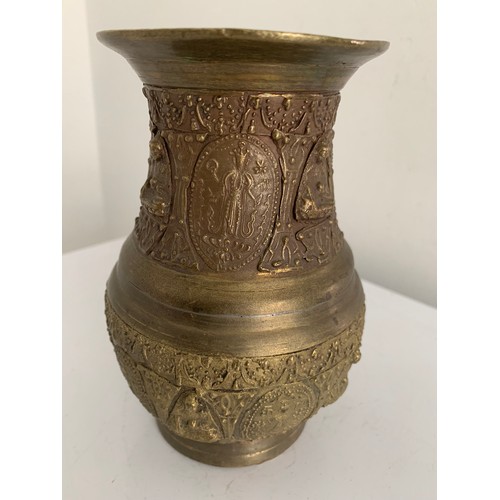 345 - Unusual Vintage Bronze Vase Having Buddha Motifs
15 cms h