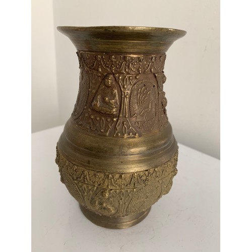 345 - Unusual Vintage Bronze Vase Having Buddha Motifs
15 cms h