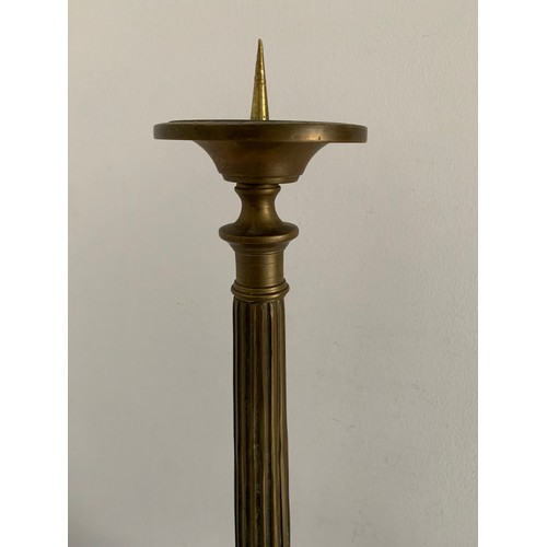 124 - Large Vintage Bronze Candlestick 
58 cms h