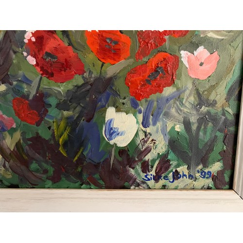 125 - Contemporary Framed And Signed Oil Painting - The Poppy Fields
56 x 70 cms