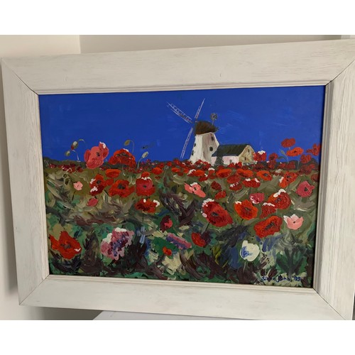 125 - Contemporary Framed And Signed Oil Painting - The Poppy Fields
56 x 70 cms